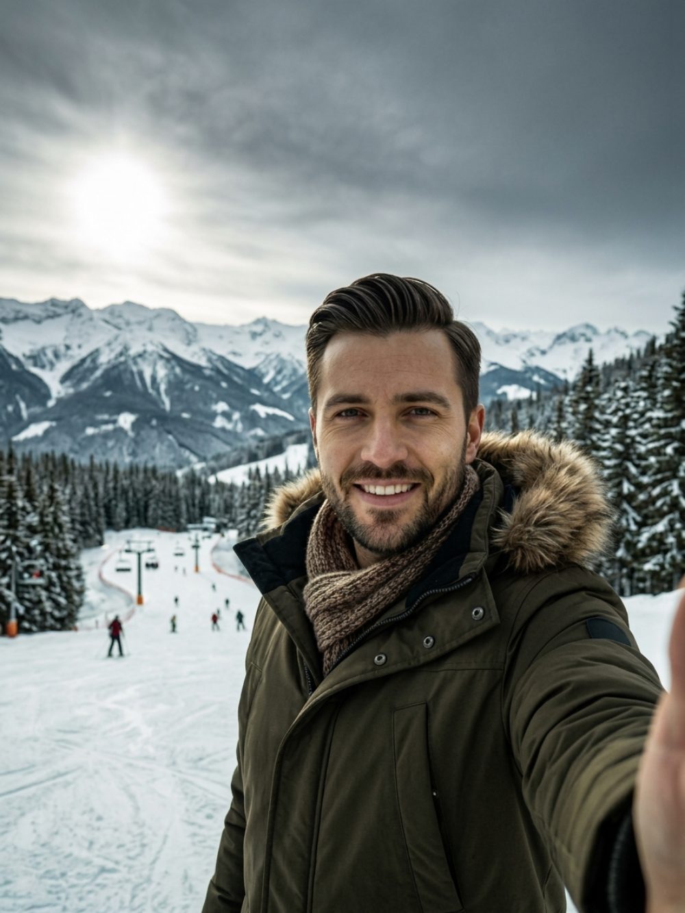 Mesma selfie — foto editada com IA