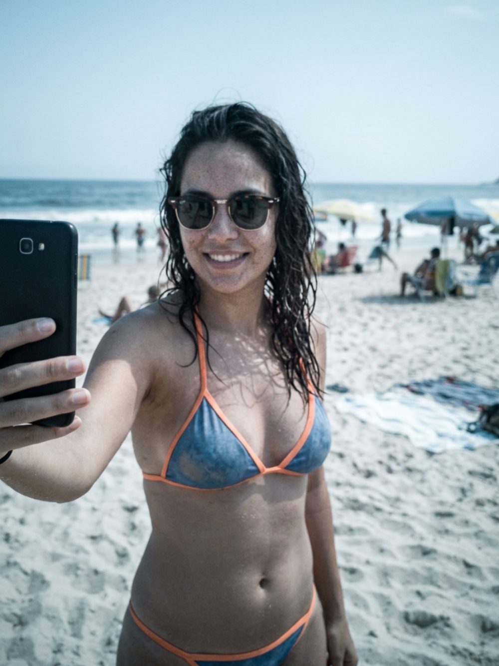 Selfie na praia — foto original